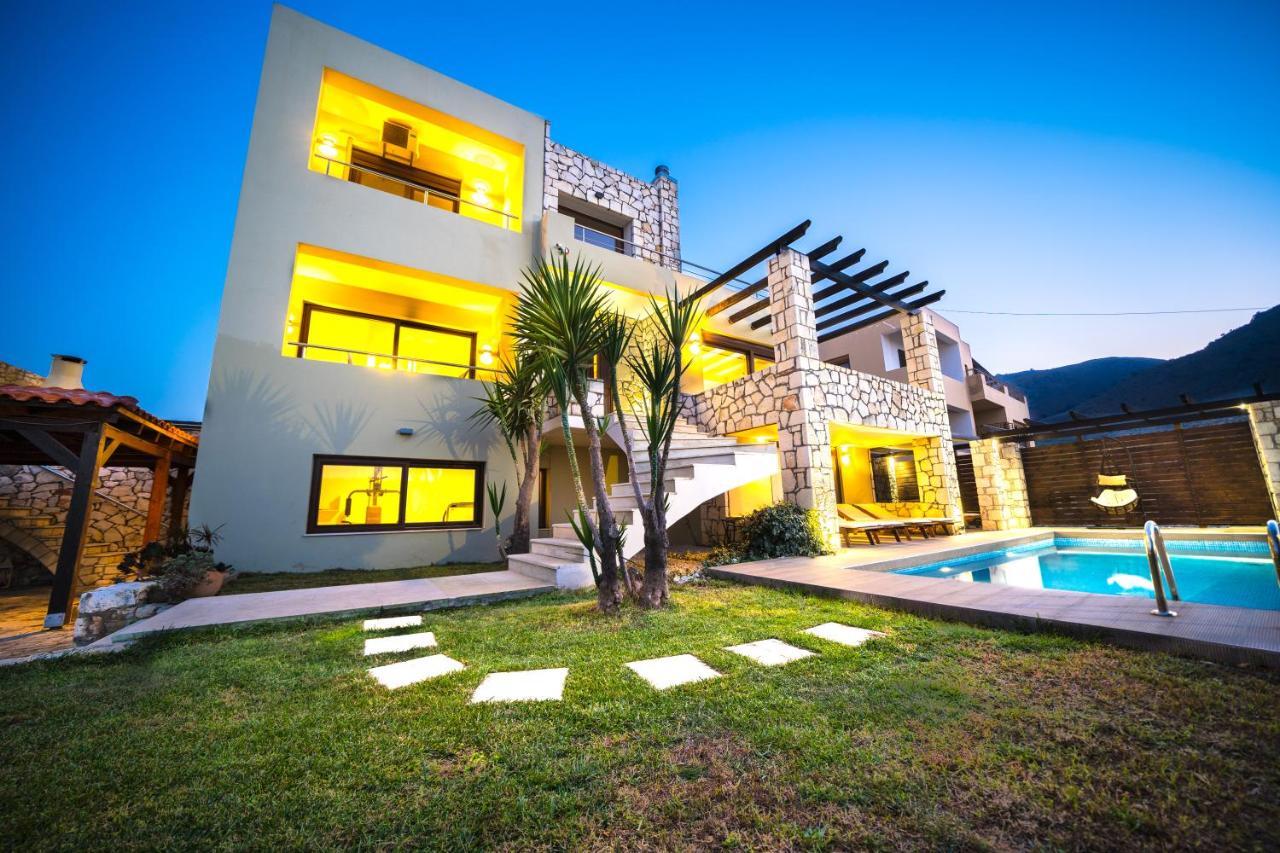 Villa Majestic Crete Heated Pool And Sauna Мегала-Хорафия Экстерьер фото