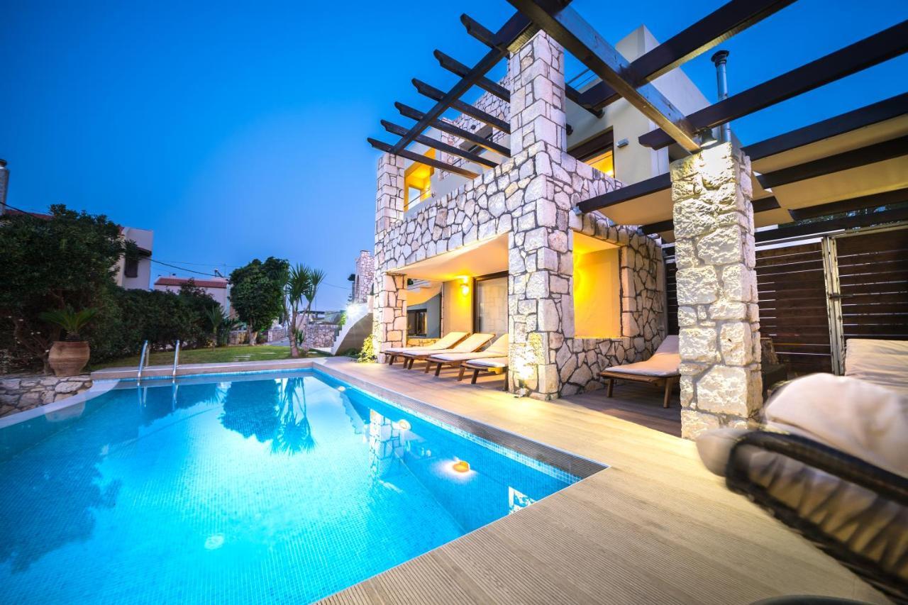 Villa Majestic Crete Heated Pool And Sauna Мегала-Хорафия Экстерьер фото