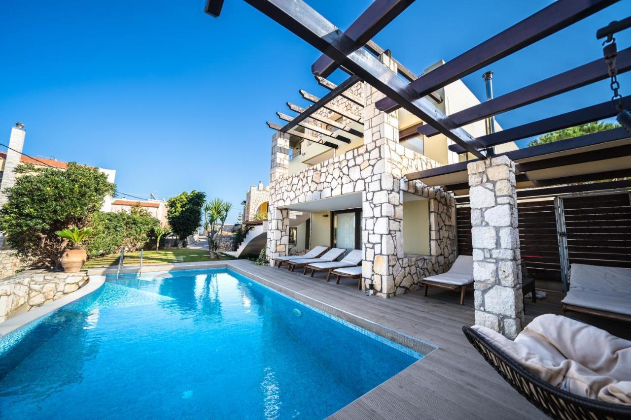 Villa Majestic Crete Heated Pool And Sauna Мегала-Хорафия Экстерьер фото